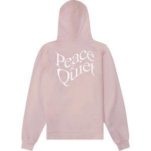 NWOT Museum of peace & Quiet Warped Woodmark Hoodie Dusty Pink size Medium